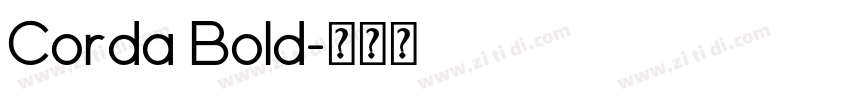 Corda Bold字体转换